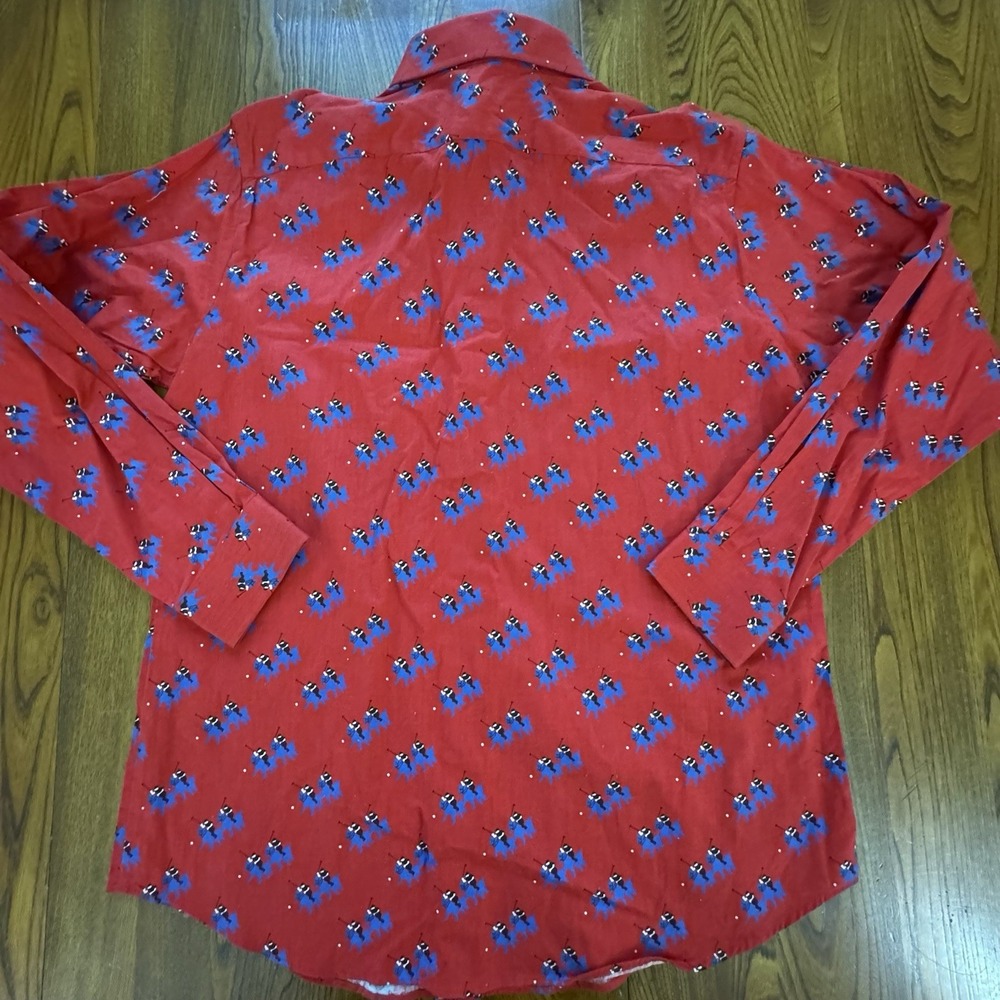 Vintage NWT Arnie Arnold Palmer Sears Polo AOP Long Sleeve Button Down Size L - Picture 4 of 6